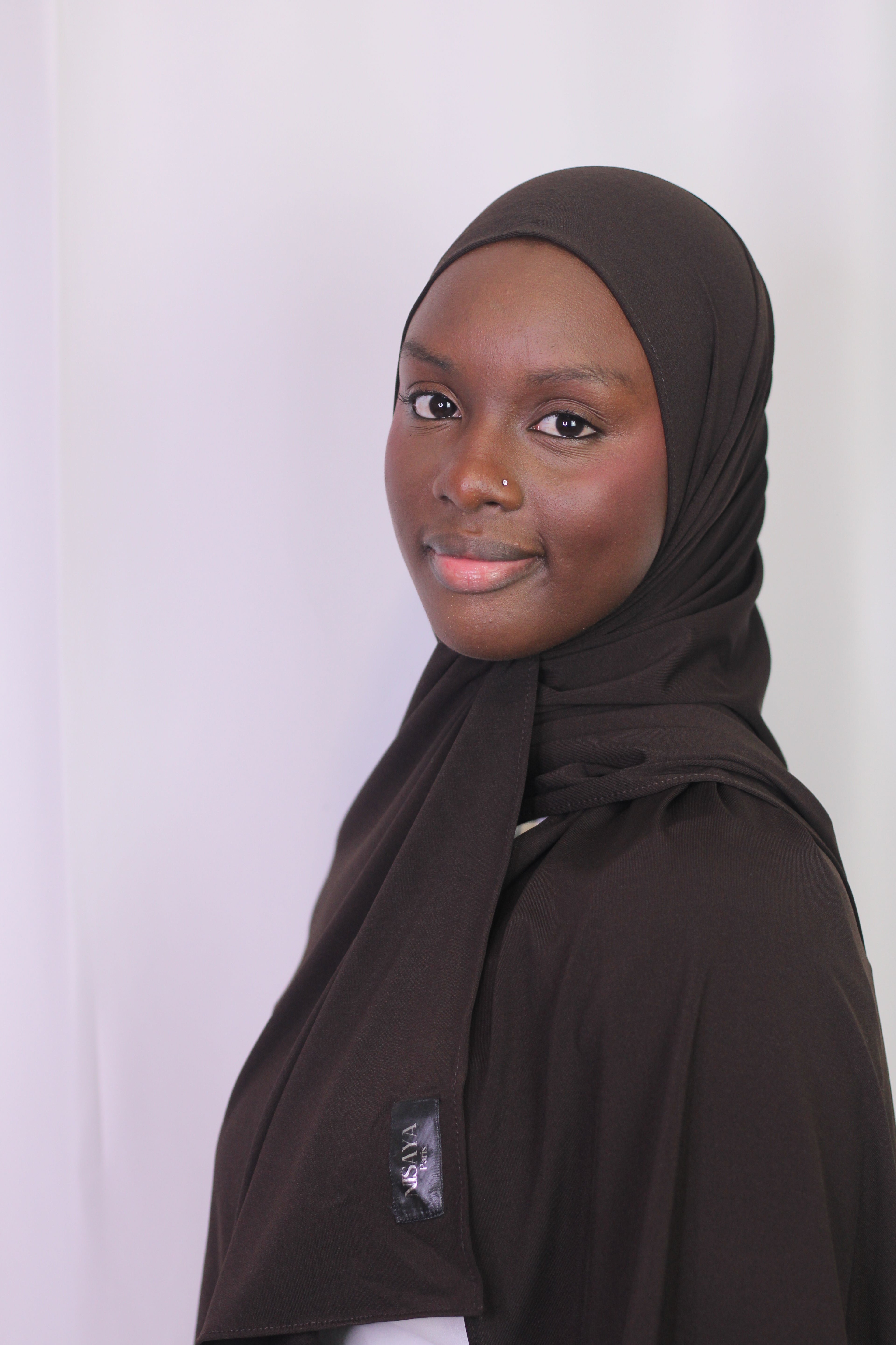 Le Hijab Jersey Premium marron