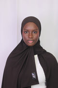 Le Hijab Jersey Premium marron