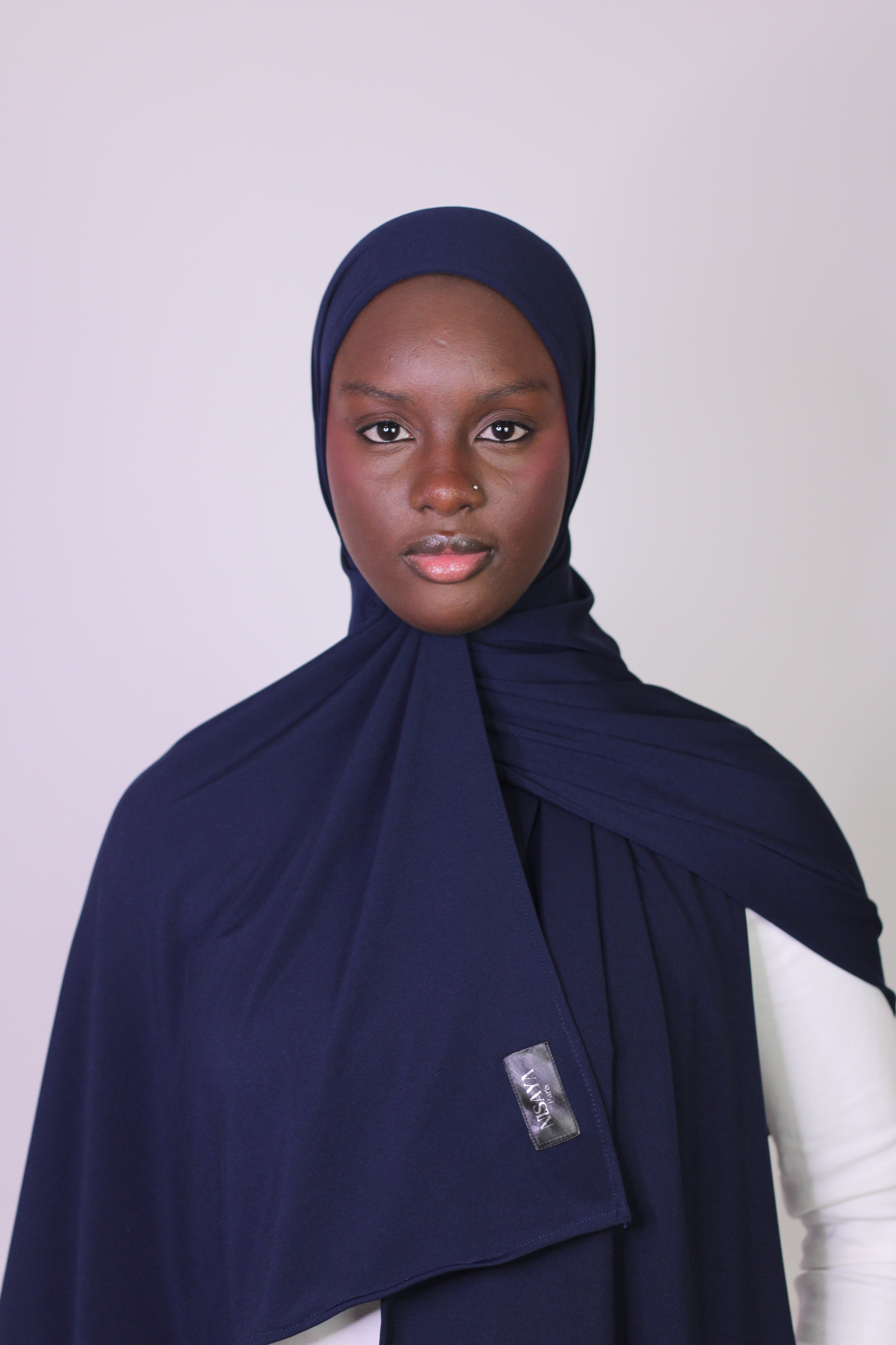 Le Hijab Jersey Premium bleu marine