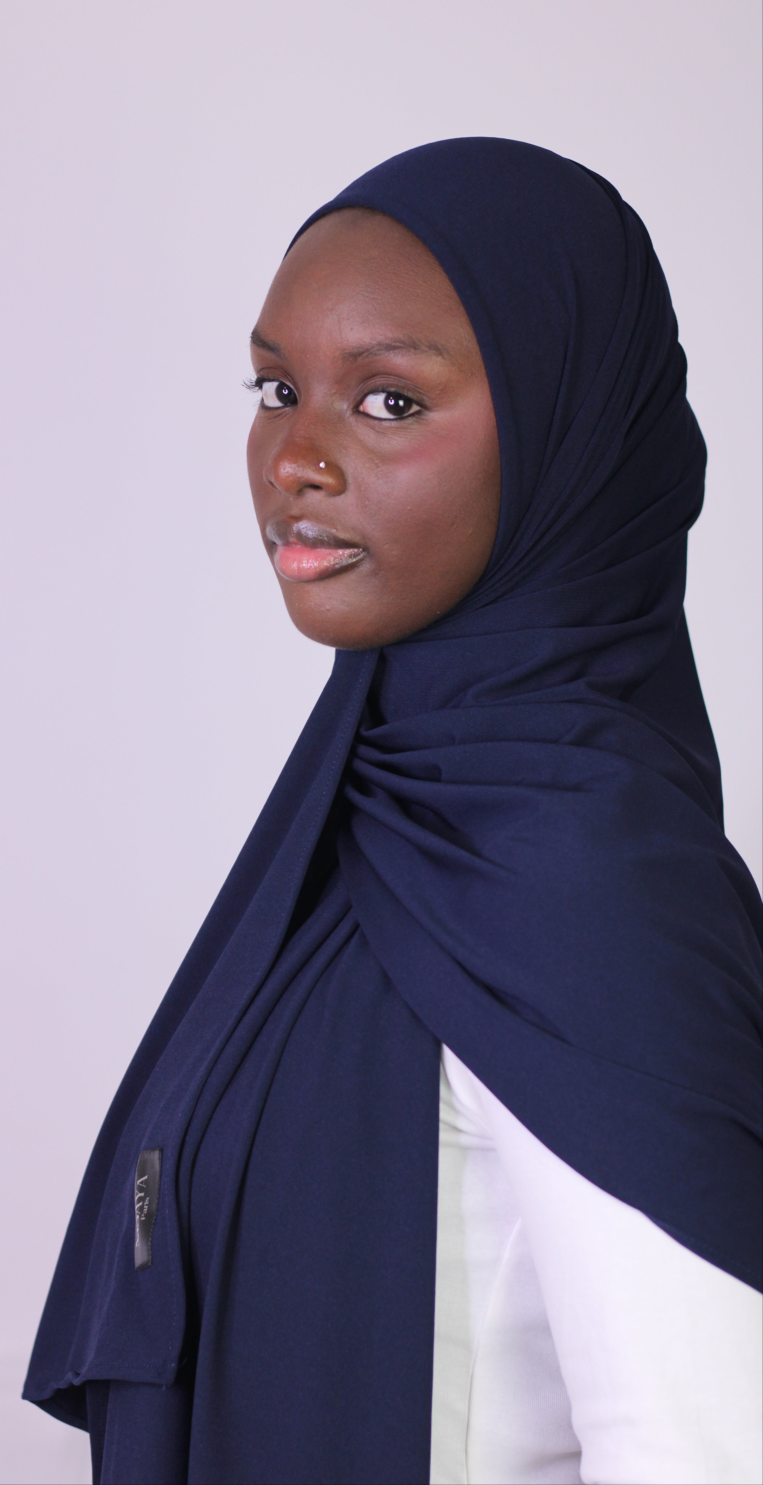 Le Hijab Jersey Premium bleu marine