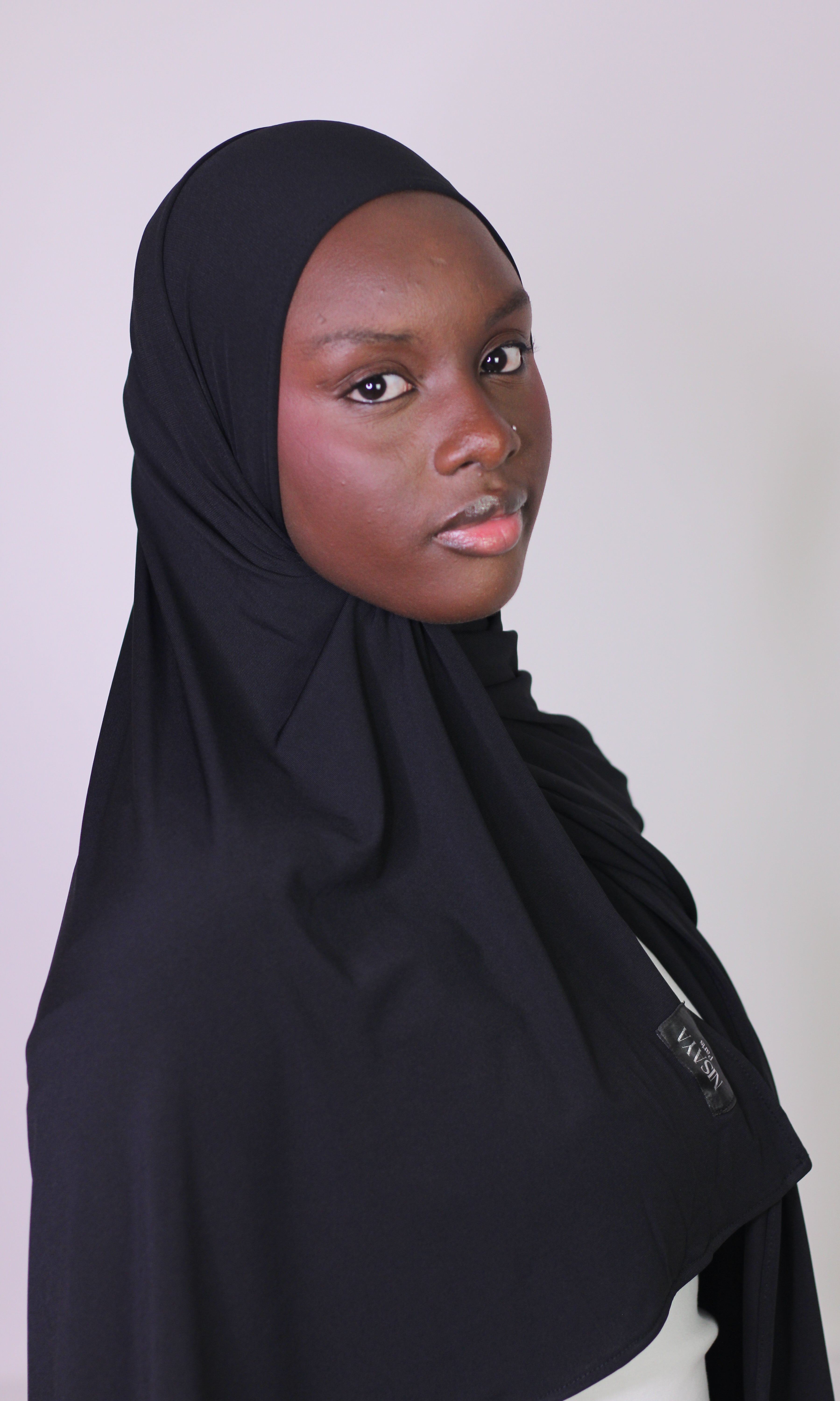 Le Hijab Jersey Premium noir