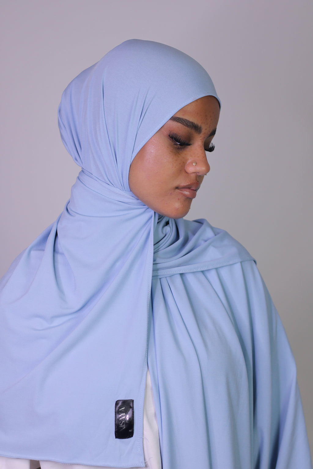 Le Hijab Jersey Premium bleu ciel