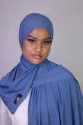 Le Hijab Jersey Premium bleu denim